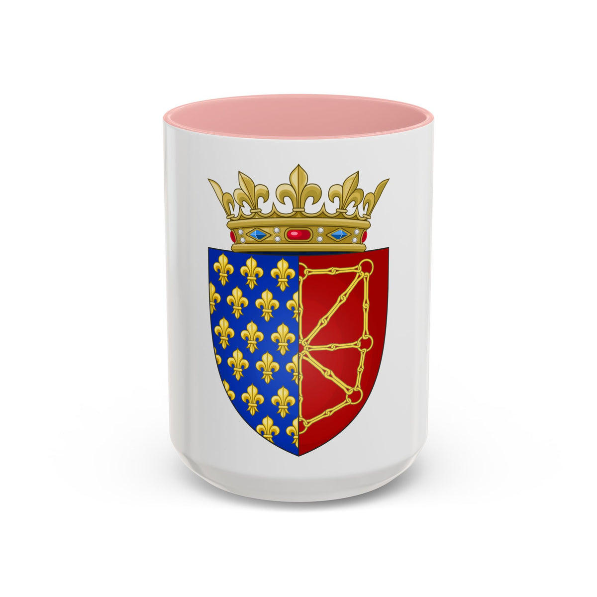 Arms of the Kingdom of France & Navarre - Accent Coffee Mug