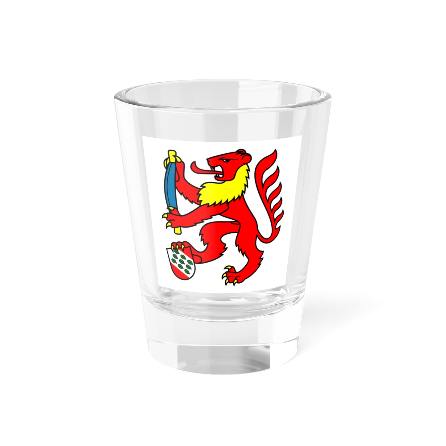 Fahne Gesellschaft zu Mittellowen 2022 (Switzerland) Shot Glass 1.5oz
