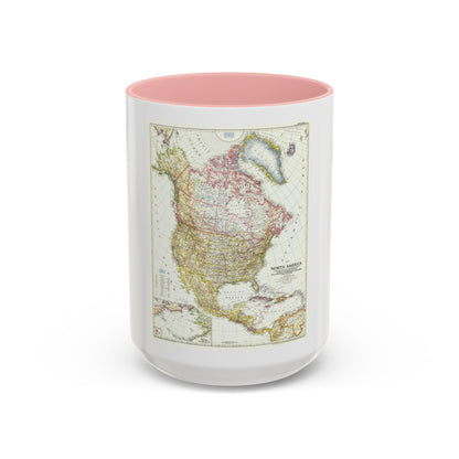North America (1952) (Map) Accent Coffee Mug