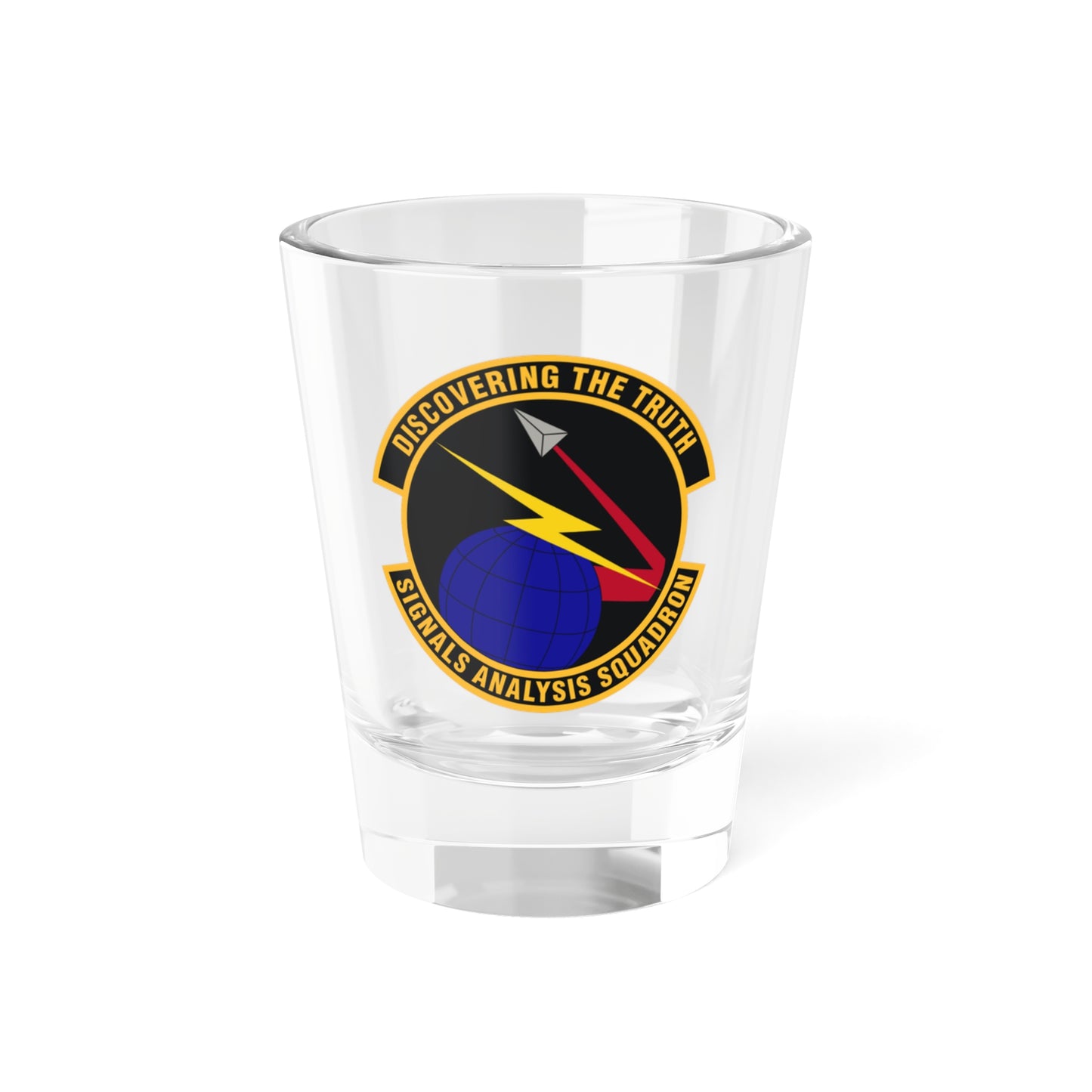 Verre à liqueur de l'escadron d'analyse des signaux (US Air Force) 1,5 oz