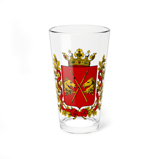 Coats of arms of Turgai Oblast 1878 (Russia) (Coat of Arms) Pint Glass 16oz
