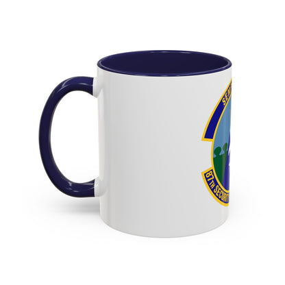 87 Security Forces Squadron AMC (U.S. Air Force) Accent Coffee Mug