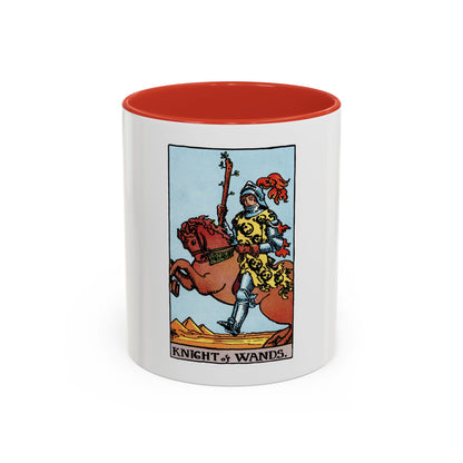 The Knight of Wands (Tarot Card) Accent Coffee Mug