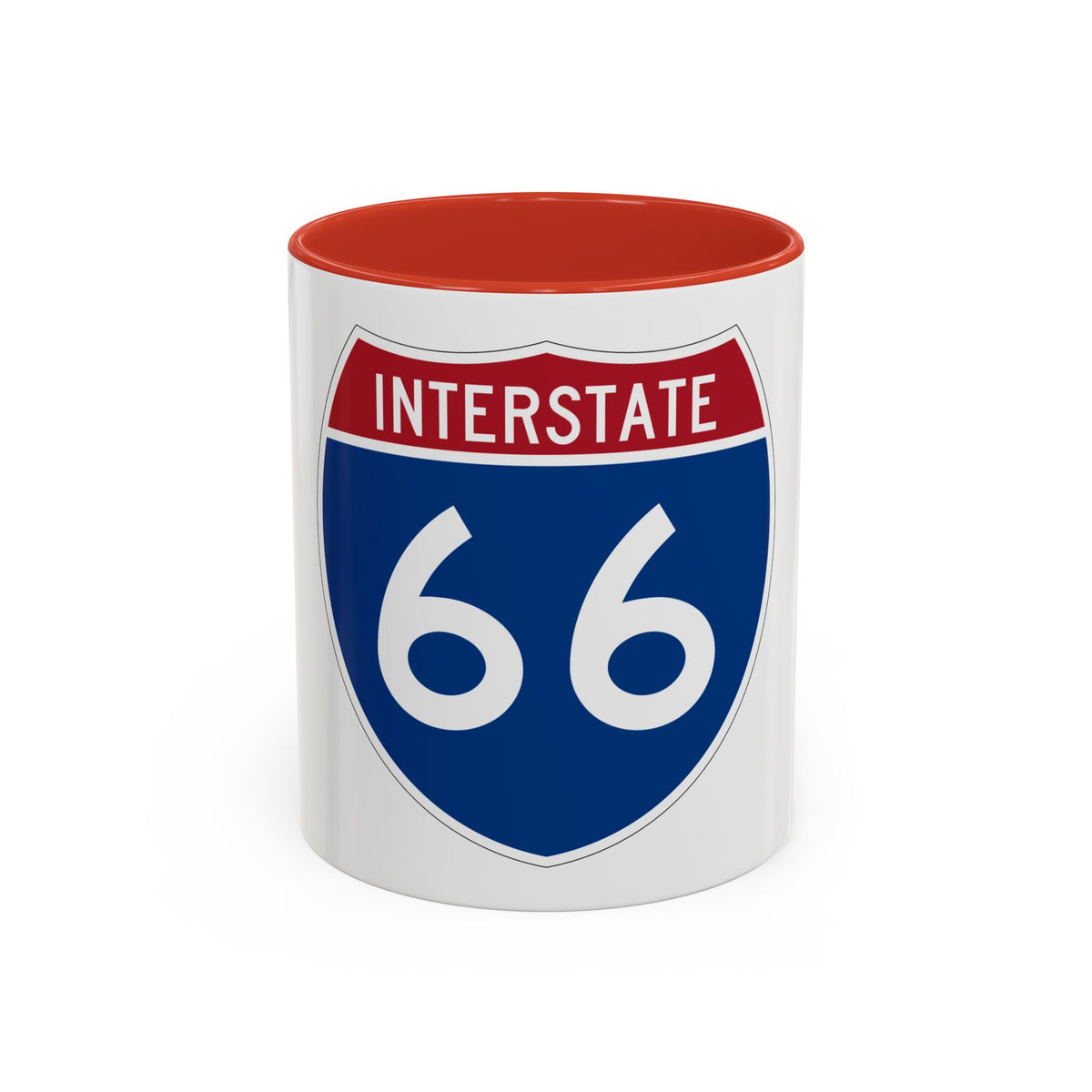 Interstate 66 (U.S. Highways) Accent Coffee Mug