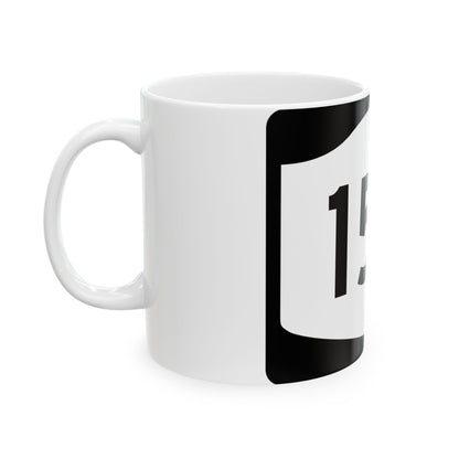 NY-15A (New York) (Road Sign) White Coffee Mug
