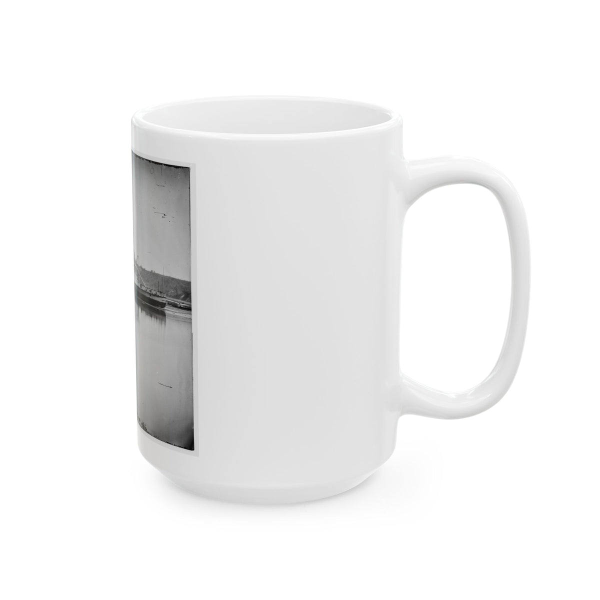 Appomattox River, Va.  U.S.S. Transport Washington Irving (U.S. Civil War) White Coffee Mug