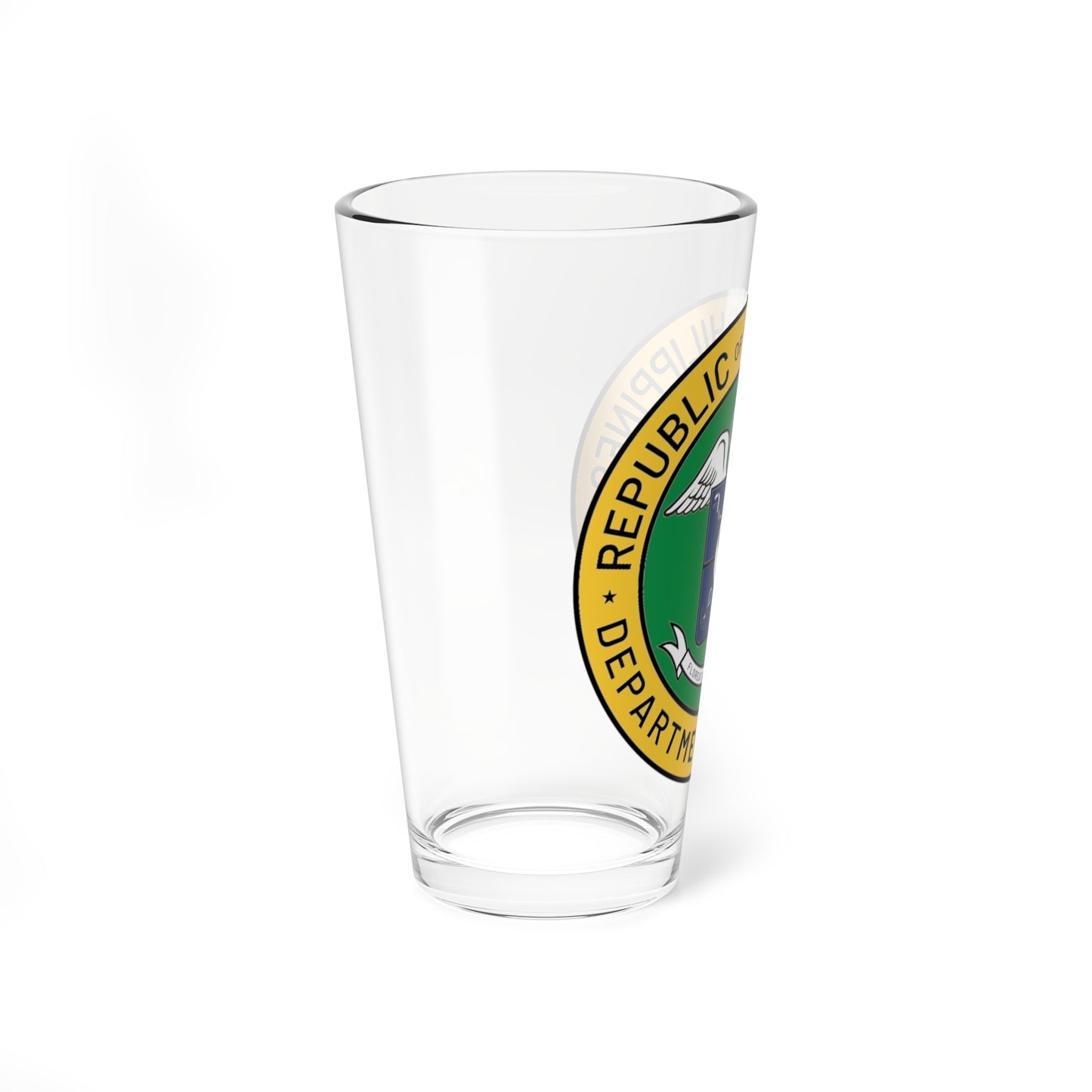 DOH PH new logo (Philippines) (Coat of Arms) Pint Glass 16oz
