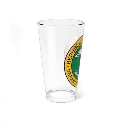 DOH PH new logo (Philippines) (Coat of Arms) Pint Glass 16oz