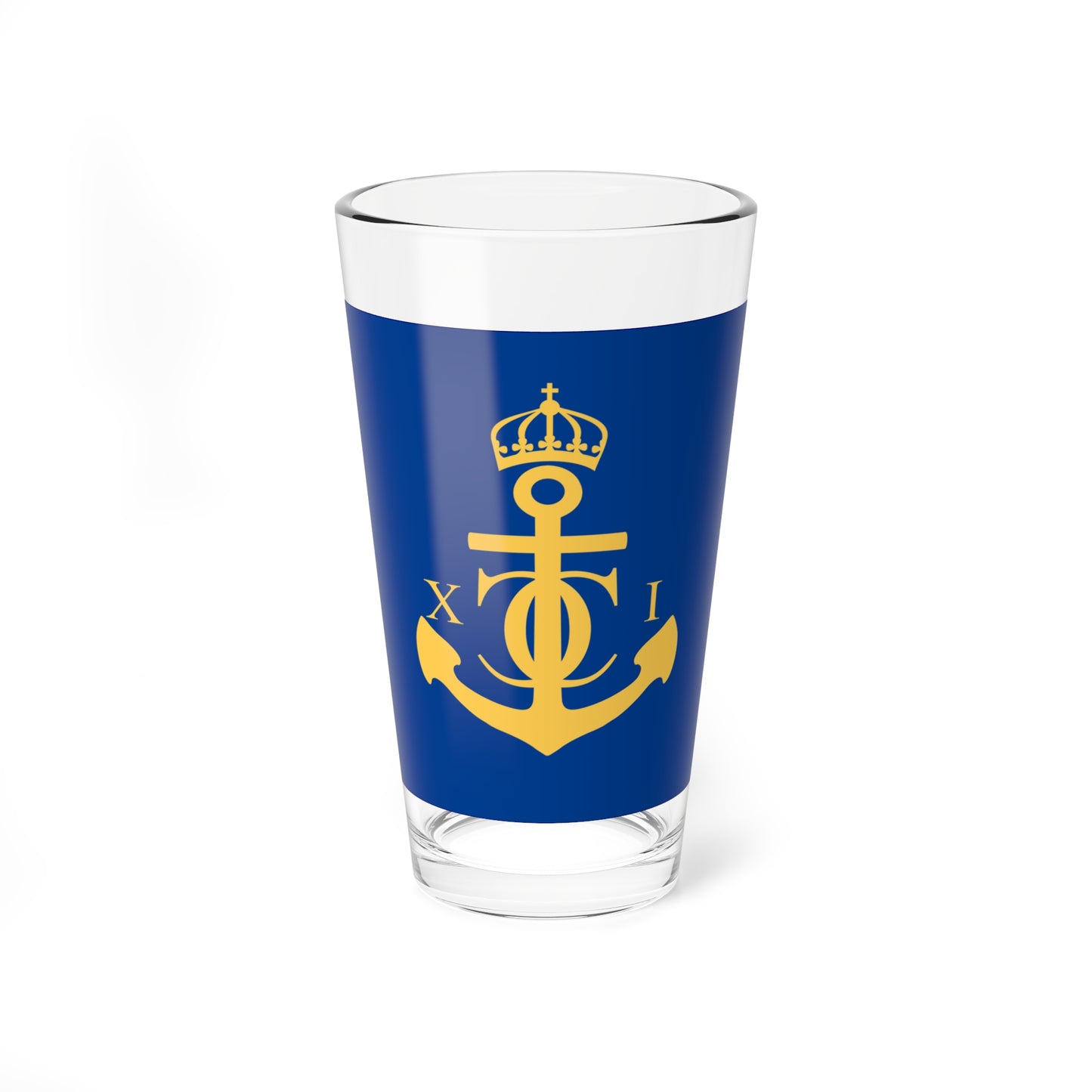 Flag of Karlskrona (Sweden) Pint Glass 16oz