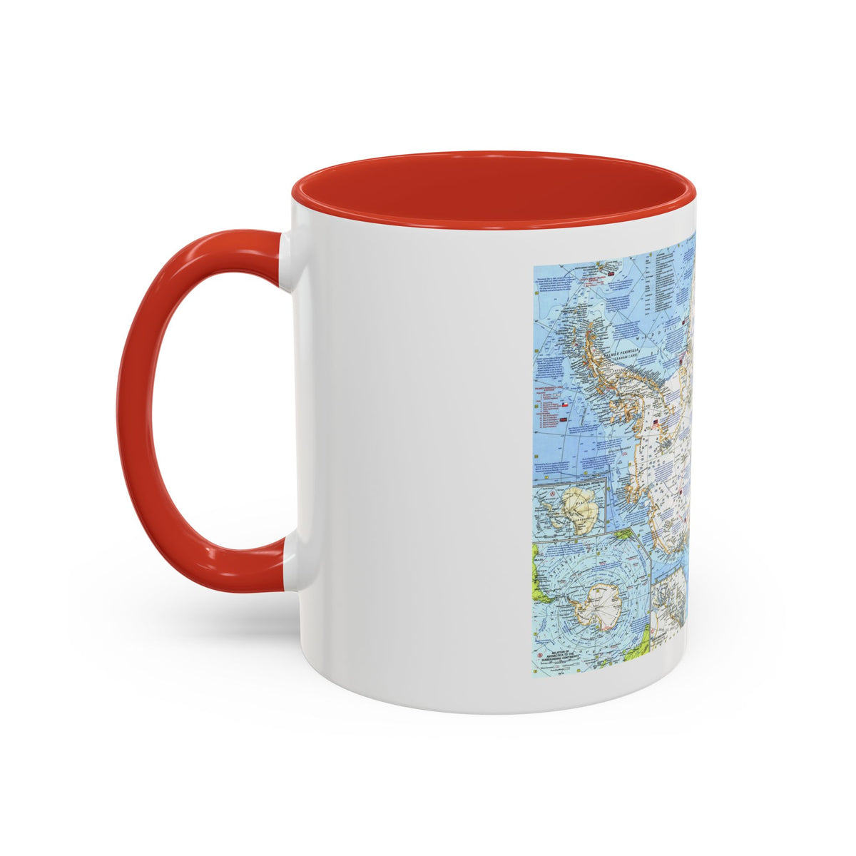 Antarctica (1963) (Map) Accent Coffee Mug
