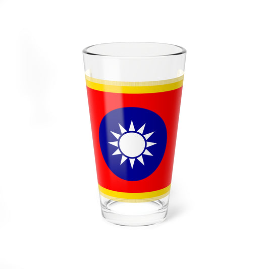 Commander-in-Chief Flag of the Republic of China fringed (China) Pint Glass 16oz