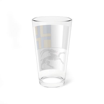Flag of Canton of Graubunden (Switzerland) Pint Glass 16oz