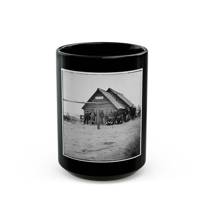 Bermuda Hundred, Va. Adams Express Office, Army Of The James (U.S. Civil War) Black Coffee Mug