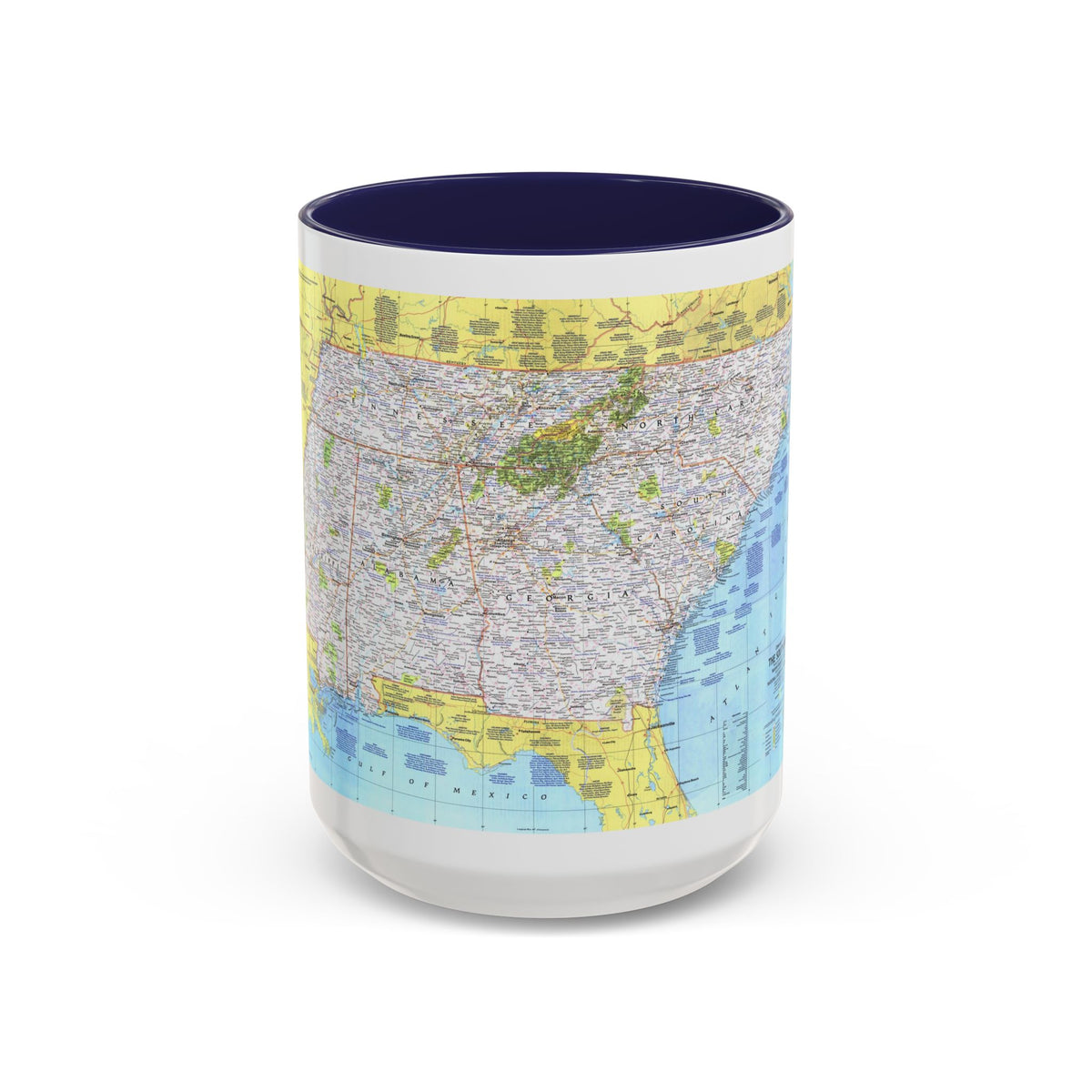 USA - Southeast 1 (1975) (Map) Accent Coffee Mug
