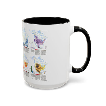 North America - Natural Hazards (1998) (Map) Accent Coffee Mug