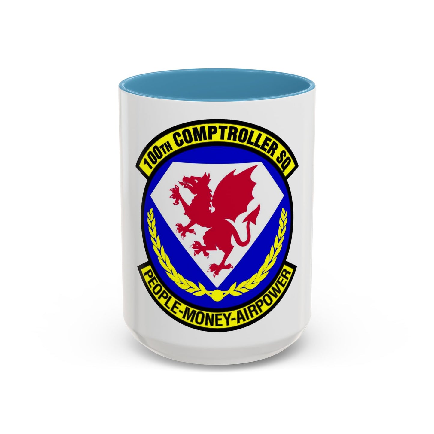 100 Comptroller Squadron USAFE (U.S. Air Force) Accent Coffee Mug