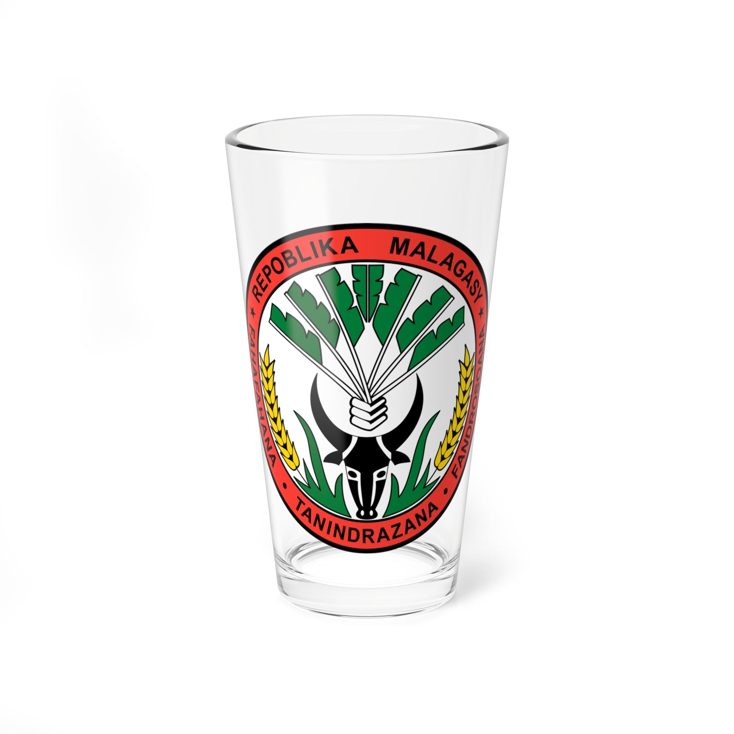 Seal of the Malagasy Republic (Madagascar) (Coat of Arms) Pint Glass 16oz
