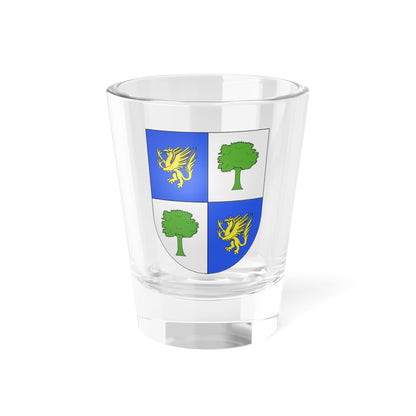 Blason Es famille Azpilcueta Baztan (Spain) (Coat of Arms) Shot Glass 1.5oz
