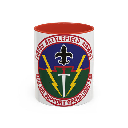 122d Air Support Operations Squadron (U.S. Air Force) Accent Coffee Mug