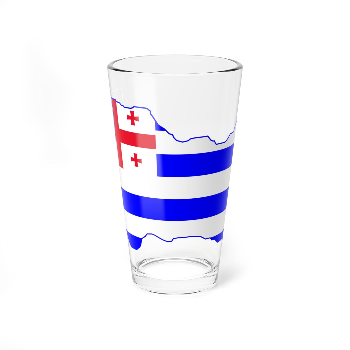 Flag map of Adjara (Georgia) Pint Glass 16oz