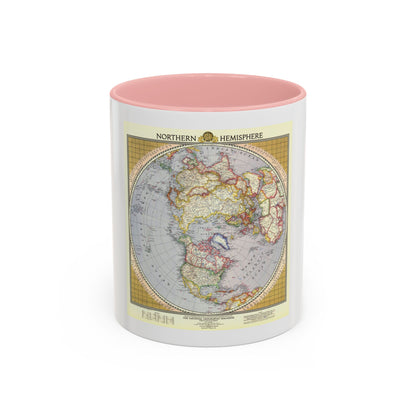 Northern Hemisphere (1946) (Map) Accent Coffee Mug