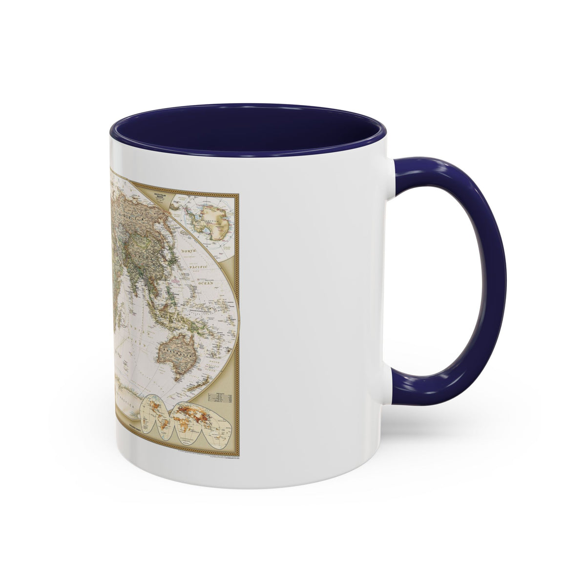 World Map - Political Antique (2007) (Map) Accent Coffee Mug