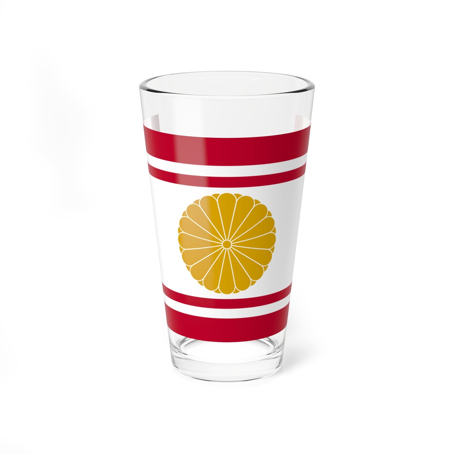 Flag of the Japanese Crown Prince (Japan) (Coat of Arms) Pint Glass 16oz