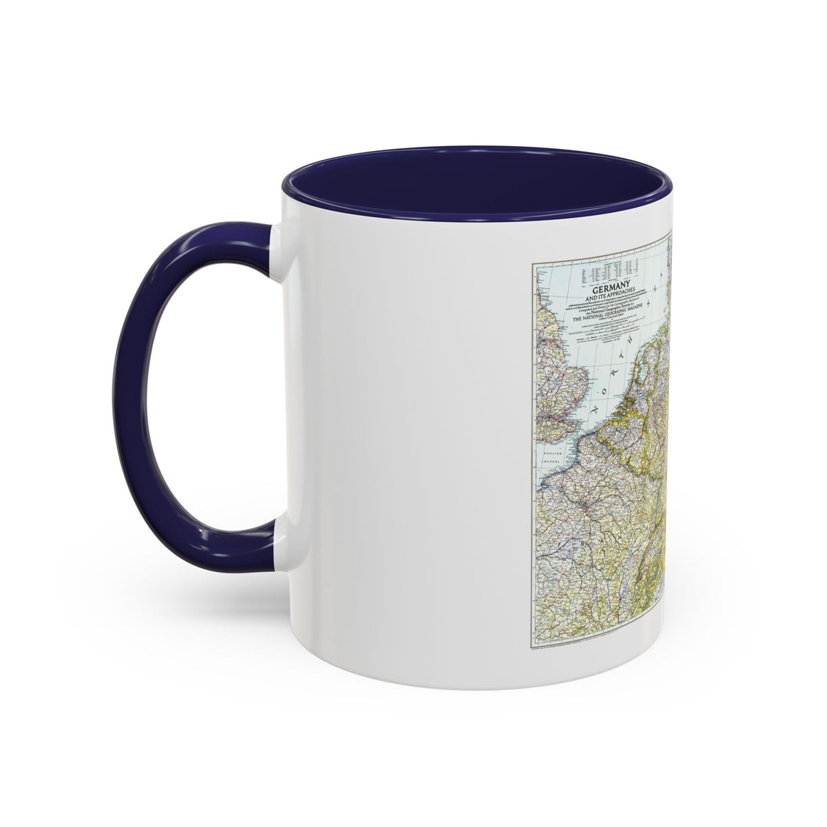 Germany and its Approaches (1944) (Map) Accent Coffee Mug