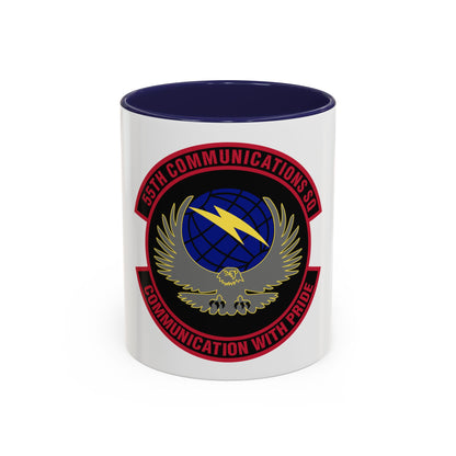 55th Communications Squadron (U.S. Air Force) Accent Coffee Mug