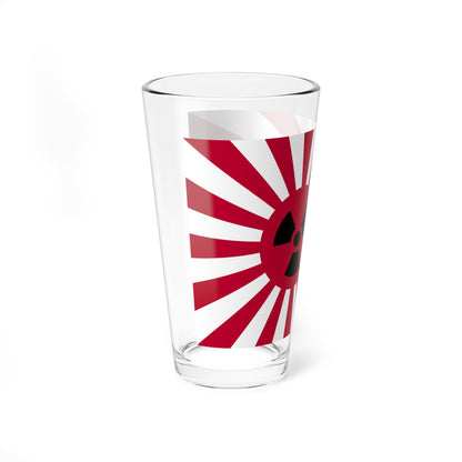 Rising Nuclear Flag (Japan) Pint Glass 16oz