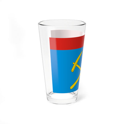 Flag of Podolsk Moscow oblast (Russia) Pint Glass 16oz