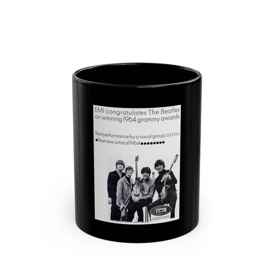The Beatles 1965 II (Music Poster) Black Coffee Mug