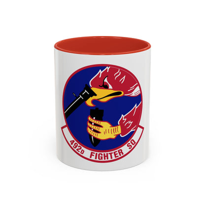 492d Fighter Squadron (U.S. Air Force) Accent Coffee Mug