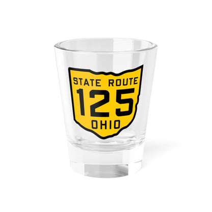 OH-125 1920 (Ohio) (Road Sign) Shot Glass 1.5oz