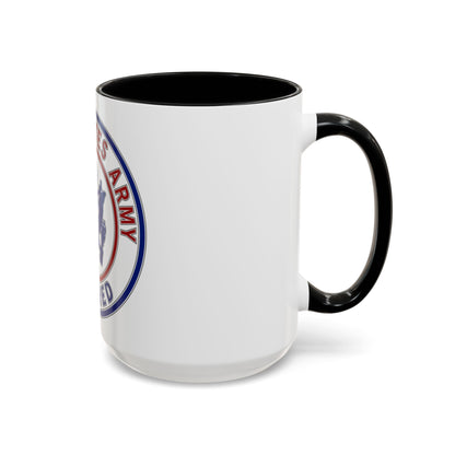 Retired Service Identification Badge 2 (U.S. Army) Accent Coffee Mug