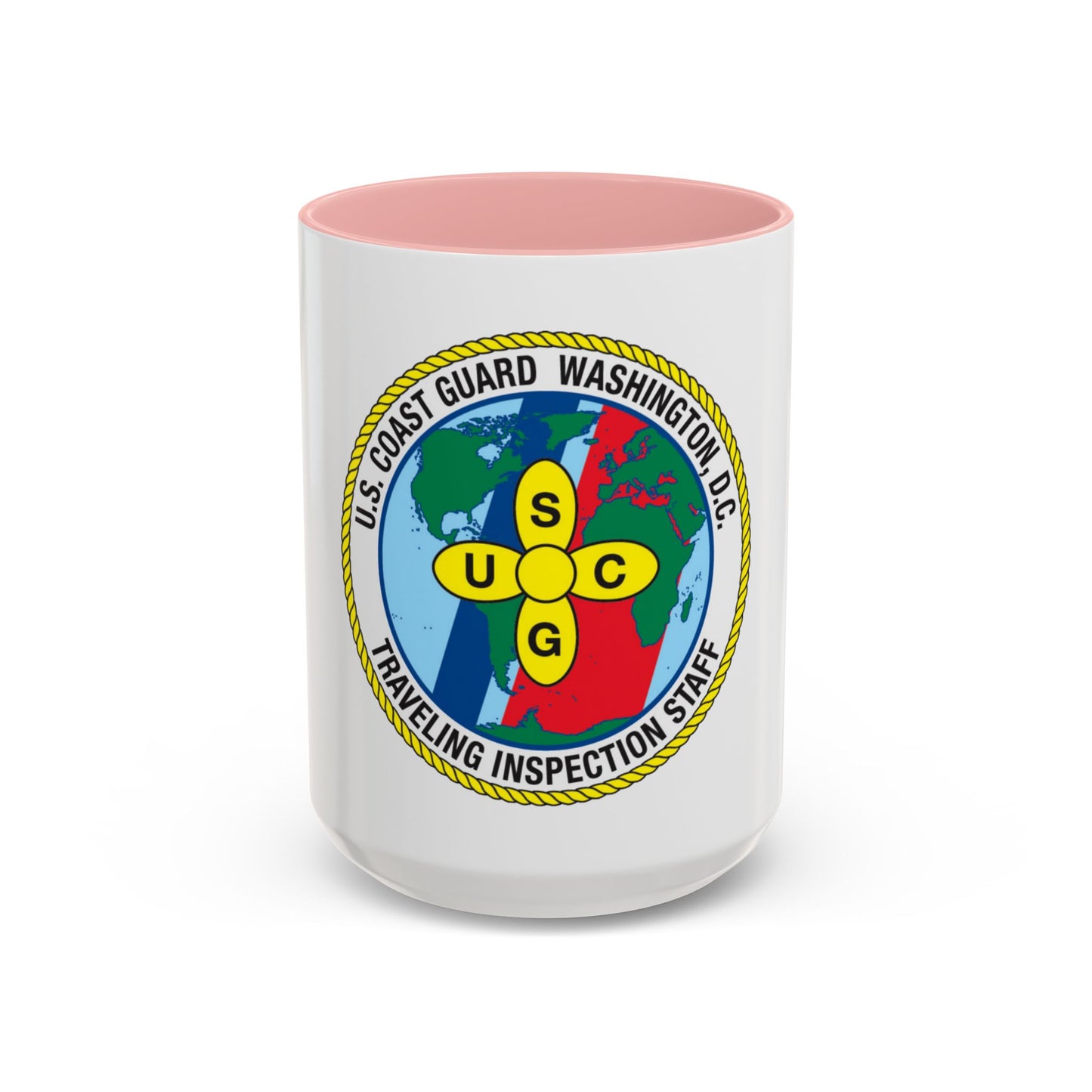 USCG Washington DC Traveling Inspection Staff (U.S. Coast Guard) Accent Coffee Mug