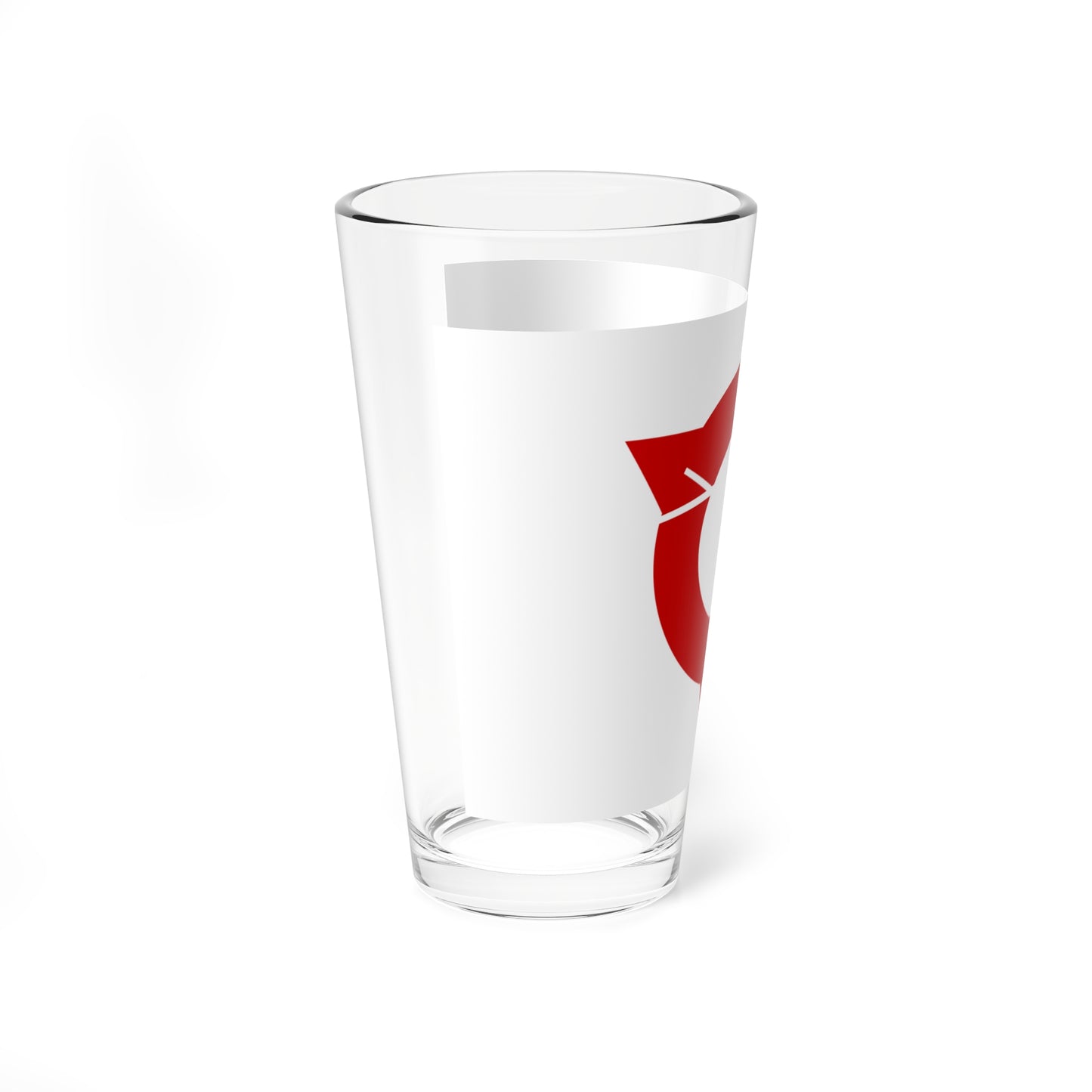 Flag of Owariasahi Aichi red version (Japan) Pint Glass 16oz