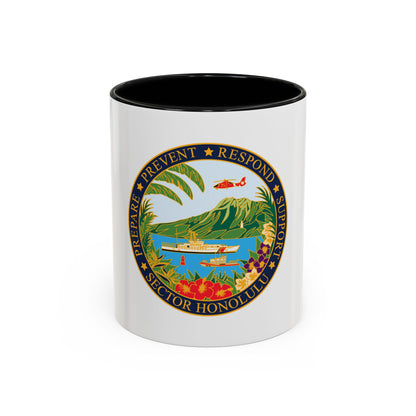 USCG Sector Honolulu (U.S. Coast Guard) Accent Coffee Mug