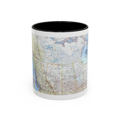 Canada - Western (1966) (Map) Accent Coffee Mug