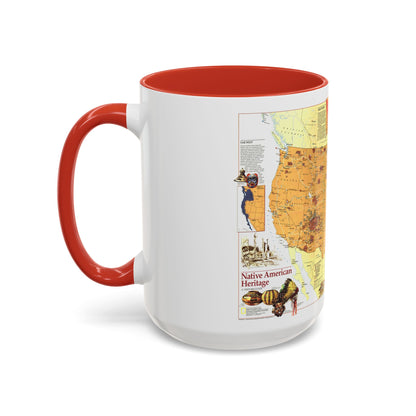 North America - Native American Heritage (1991) (Map) Accent Coffee Mug