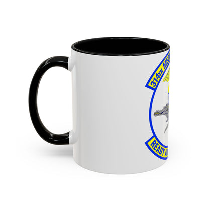 314th Medical Support Squadron (U.S. Air Force) Accent Coffee Mug