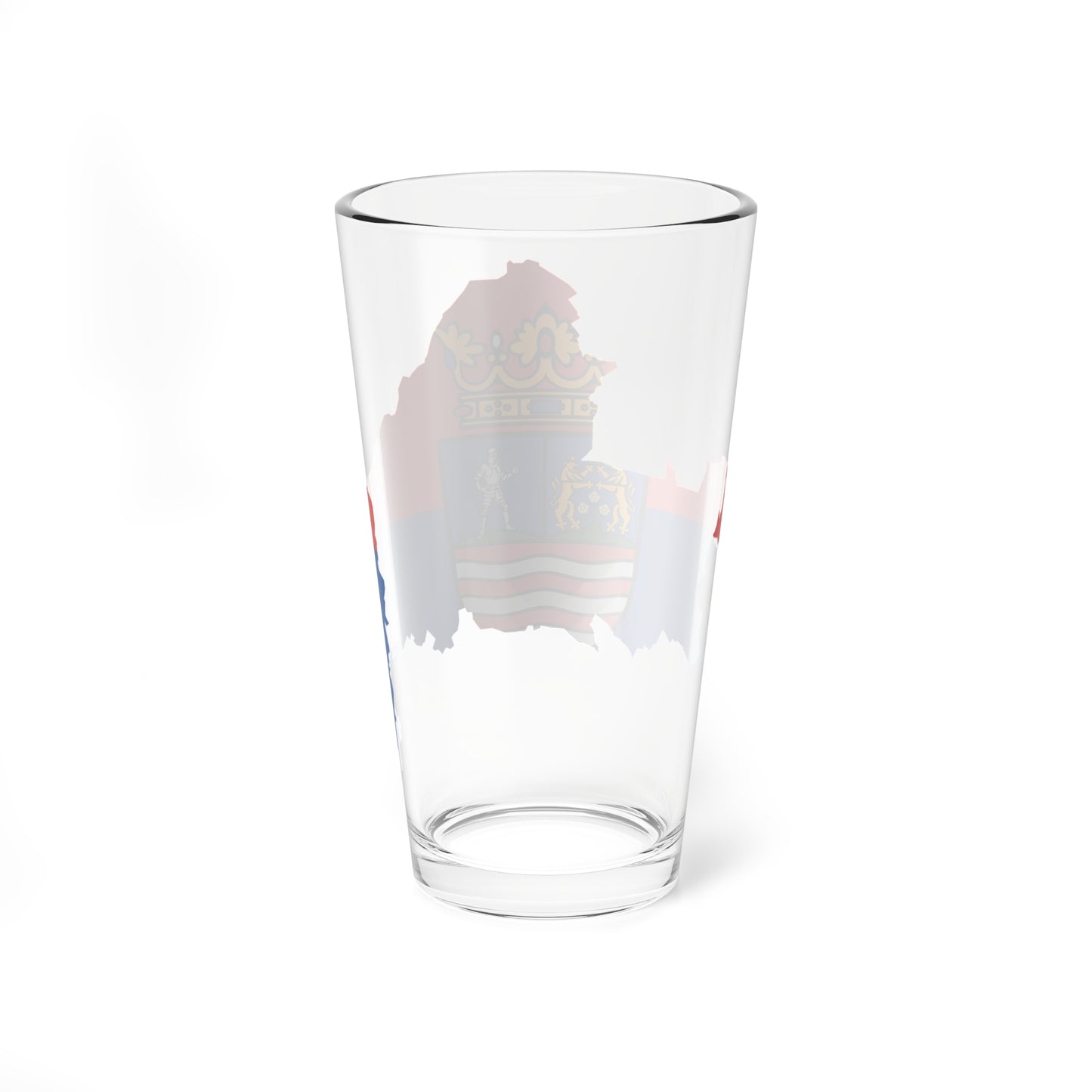 Flag-map of Gyor-Moson-Sopron County (Hungary) Pint Glass 16oz