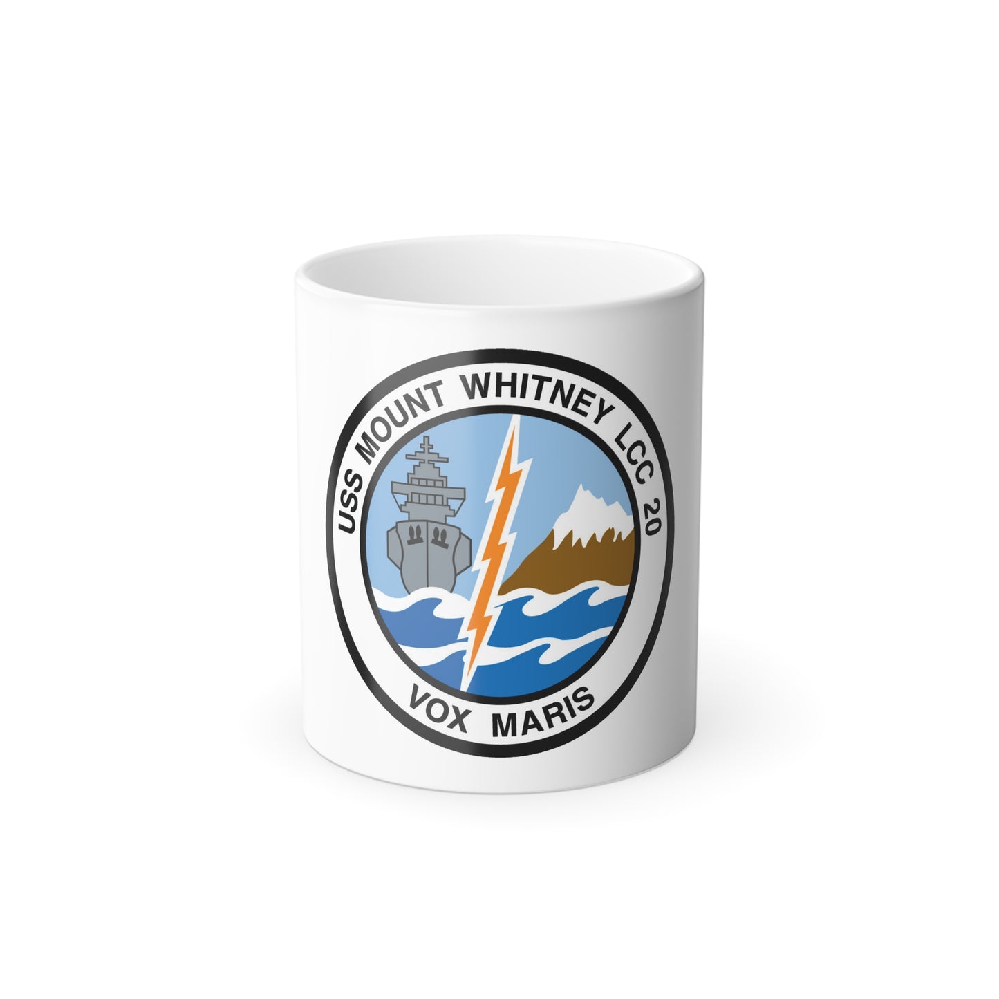 USS Mount Whitney LCC 20 Vox Maris (U.S. Navy) Color Changing Mug 11oz