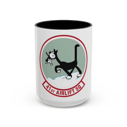 41st Airlift Squadron (U.S. Air Force) Accent Coffee Mug