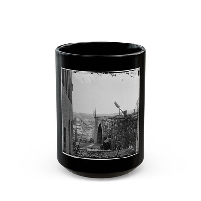 Richmond, Va. Ruins Of Richmond & Petersburg Railroad Bridge (U.S. Civil War) Black Coffee Mug