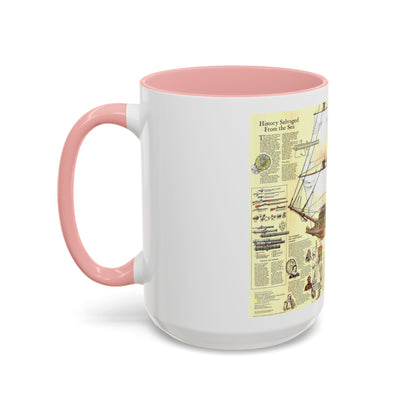 History Salvaged from the Sea (1977) (Map) Accent Coffee Mug