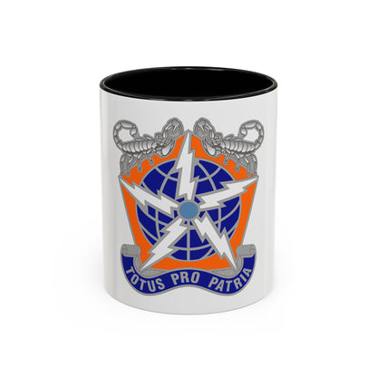 505 Signal Brigade 3 (U.S. Army) Accent Coffee Mug
