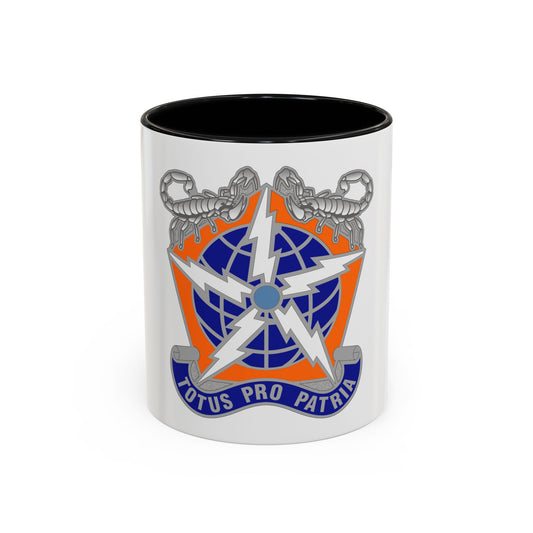 505 Signal Brigade 3 (U.S. Army) Accent Coffee Mug