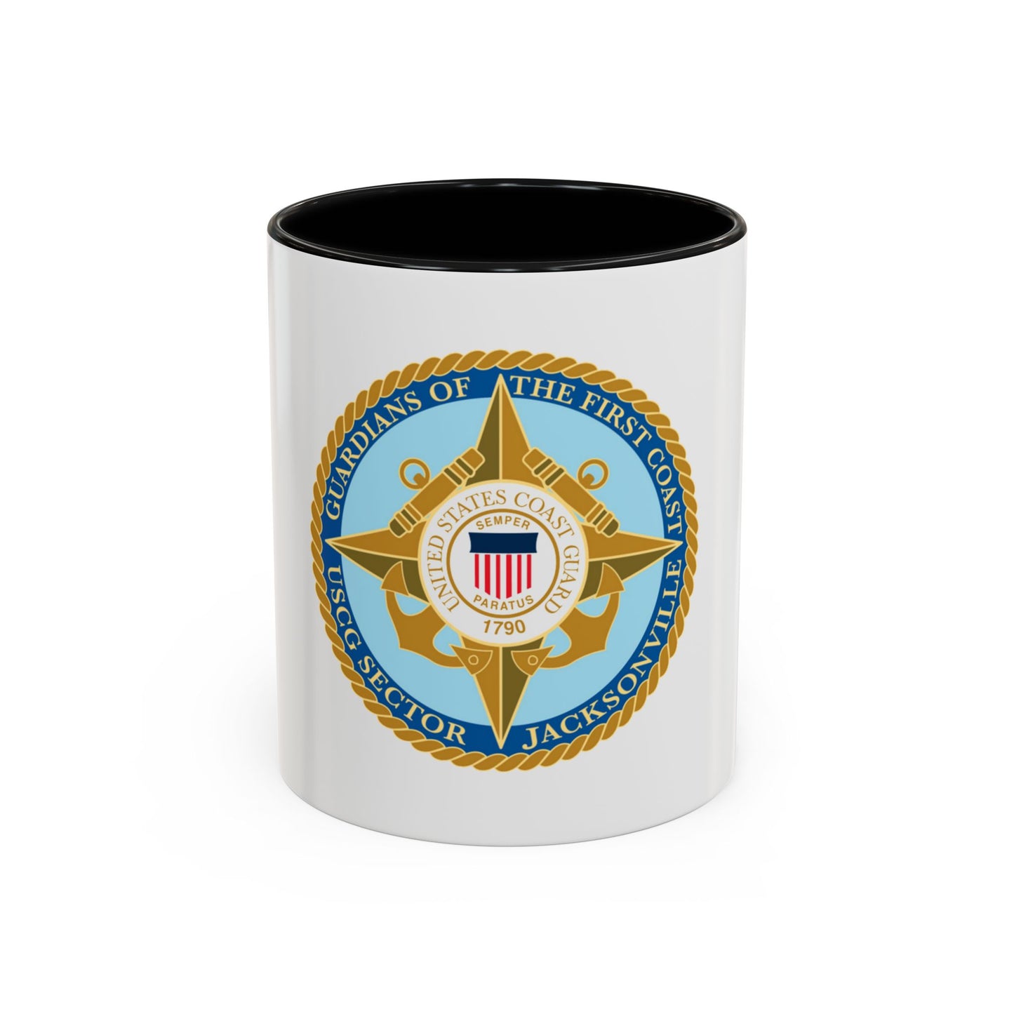 USCG Sector Jacksonville Guardians of the first coast (U.S. Coast Guard) Accent Coffee Mug