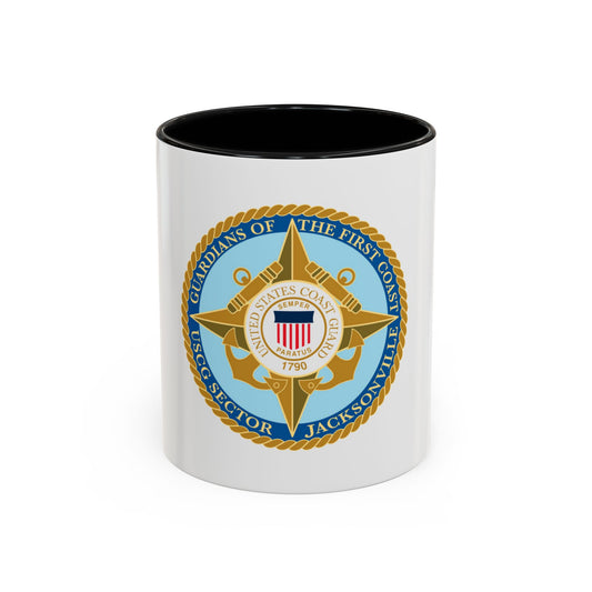 USCG Sector Jacksonville Guardians of the first coast (U.S. Coast Guard) Accent Coffee Mug